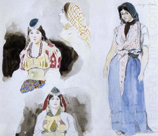 Moroccan Women, Eugene Delacroix